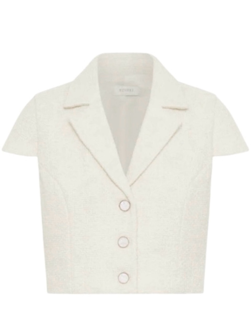Meshki PARISA Boucle Button Up Top - Ivory